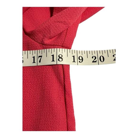 CeCe Women's XS Hot Pink V-Neck Long‎ Sleeve Blouse Casual Top NWOT - Picture 5 of 7